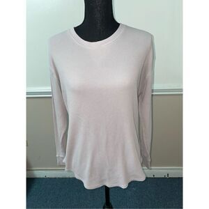 Time & Tru Waffle Weave Long Sleeve Tee- Large